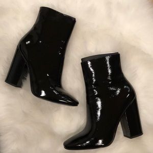 Kendal + kylie patent leather boots
